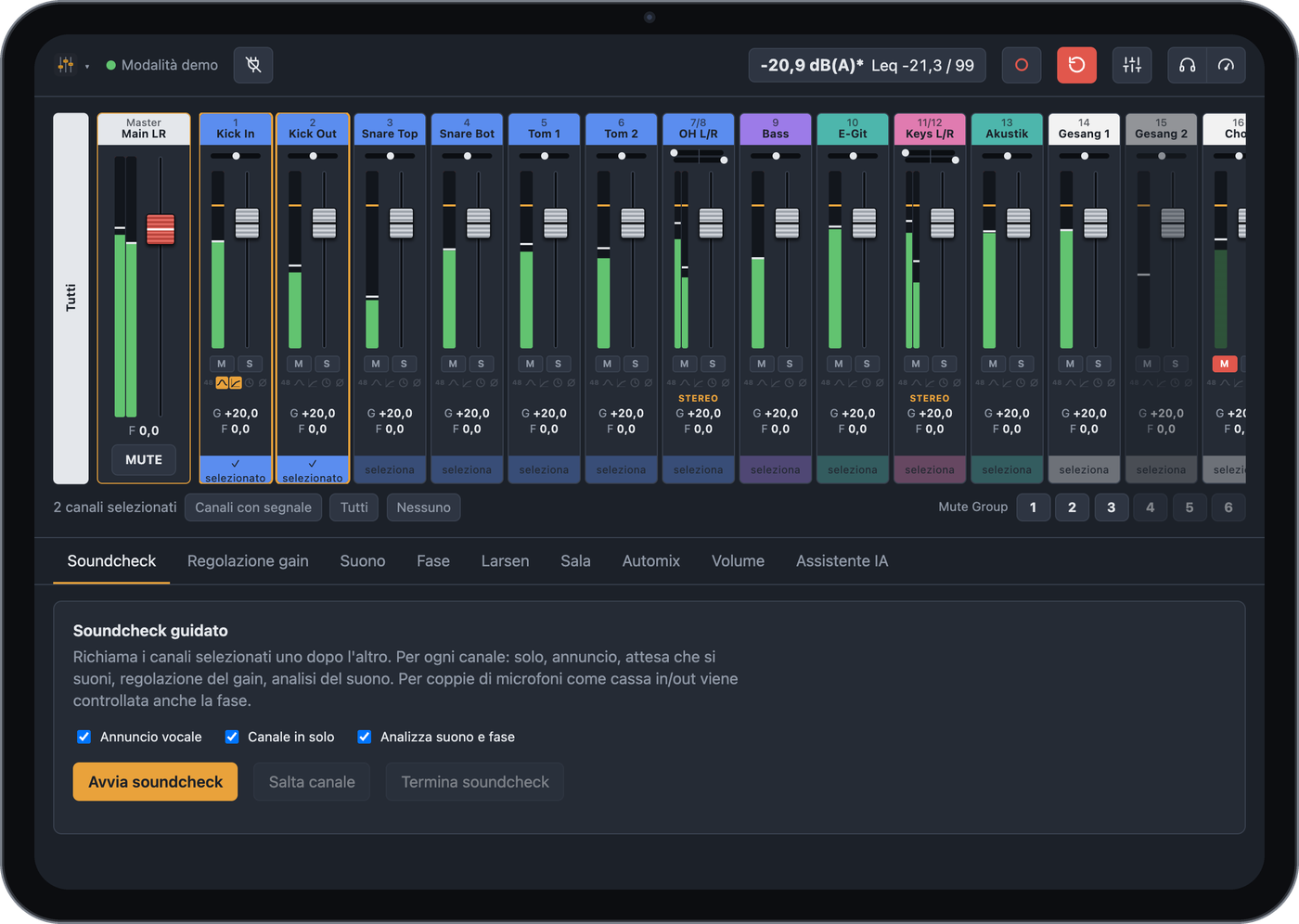 Mixer su un iPad
